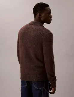 Calvin Klein Lässiger Polo-Pullover aus Wollgemisch^Herren Strickdesigns