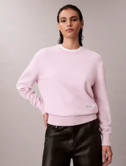 Calvin Klein Lässiger Pullover aus Kaschmir^Damen Strickdesigns
