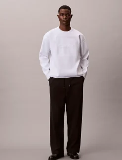 Calvin Klein Lässiger Pullover mit Logo-Grafik^Herren Strickdesigns