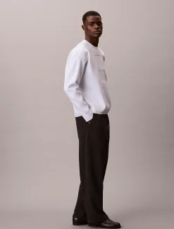 Calvin Klein Lässiger Pullover mit Logo-Grafik^Herren Strickdesigns