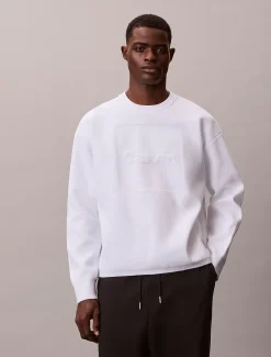 Calvin Klein Lässiger Pullover mit Logo-Grafik^Herren Strickdesigns