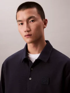 Calvin Klein Lässiger Pullover mit Monogramm-Logo^Herren Hemden & Poloshirts