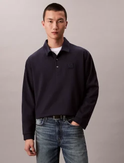 Calvin Klein Lässiger Pullover mit Monogramm-Logo^Herren Hemden & Poloshirts