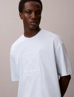 Calvin Klein Lässiges, besticktes Logo-T-Shirt^Herren T-shirts