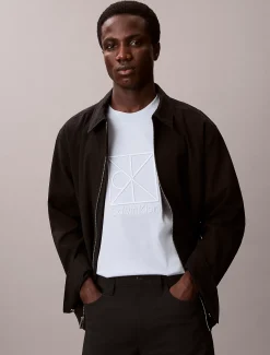 Calvin Klein Lässiges, besticktes Logo-T-Shirt^Herren T-shirts