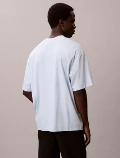 Calvin Klein Lässiges, besticktes Logo-T-Shirt^Herren T-shirts