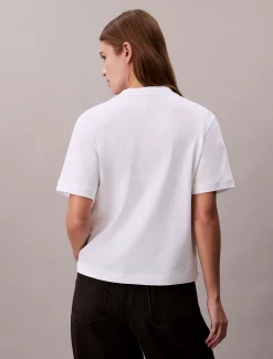 Calvin Klein Lässiges, besticktes Logo-T-Shirt^Damen T-shirts & Tops