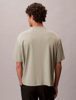 Calvin Klein Lässiges, besticktes Logo-T-Shirt^Herren T-shirts