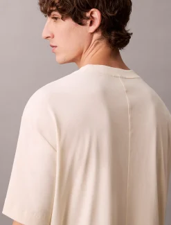 Calvin Klein Lässiges, besticktes Logo-T-Shirt^Herren T-shirts