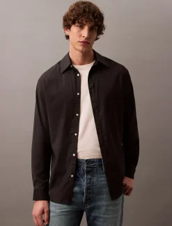 Calvin Klein Lässiges Button-Down-Hemd aus Wollgemisch^Herren Hemden & Poloshirts