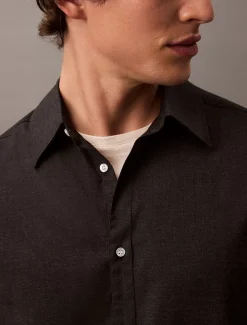 Calvin Klein Lässiges Button-Down-Hemd aus Wollgemisch^Herren Hemden & Poloshirts