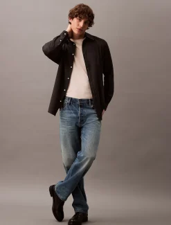 Calvin Klein Lässiges Button-Down-Hemd aus Wollgemisch^Herren Hemden & Poloshirts