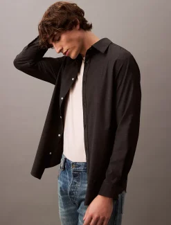 Calvin Klein Lässiges Button-Down-Hemd aus Wollgemisch^Herren Hemden & Poloshirts