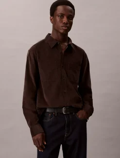 Calvin Klein Lässiges Button-Down-Hemd aus Kordsamt^Herren Hemden & Poloshirts