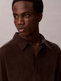 Calvin Klein Lässiges Button-Down-Hemd aus Kordsamt^Herren Hemden & Poloshirts