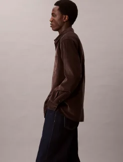 Calvin Klein Lässiges Button-Down-Hemd aus Kordsamt^Herren Hemden & Poloshirts