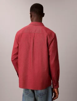 Calvin Klein Lässiges Button-Down-Hemd aus Melangemischung^Herren Hemden & Poloshirts