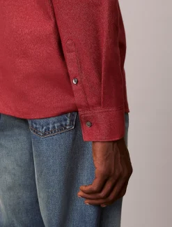 Calvin Klein Lässiges Button-Down-Hemd aus Melangemischung^Herren Hemden & Poloshirts