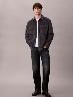 Calvin Klein Lässiges Button-Down-Hemd aus Kordsamt^Herren Hemden & Poloshirts