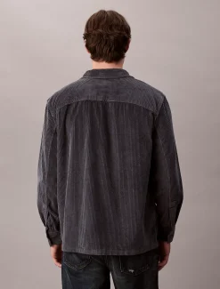 Calvin Klein Lässiges Button-Down-Hemd aus Kordsamt^Herren Hemden & Poloshirts