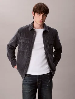 Calvin Klein Lässiges Button-Down-Hemd aus Kordsamt^Herren Hemden & Poloshirts
