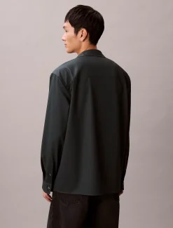 Calvin Klein Lässiges Button-Down-Hemd aus Melange^Herren Hemden & Poloshirts