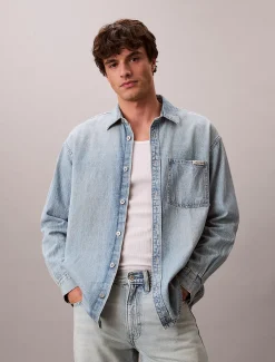 Calvin Klein Lässiges Denim-Hemd^Herren Hemden & Poloshirts