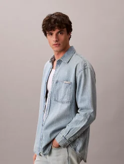 Calvin Klein Lässiges Denim-Hemd^Herren Hemden & Poloshirts