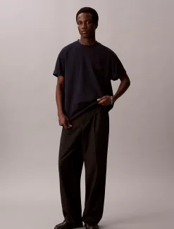 Calvin Klein Lässiges Emblem-Badge-T-Shirt^Herren T-shirts