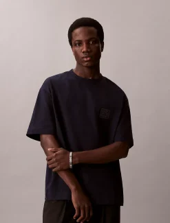 Calvin Klein Lässiges Emblem-Badge-T-Shirt^Herren T-shirts