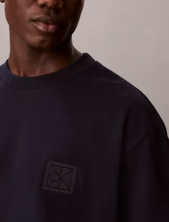 Calvin Klein Lässiges Emblem-Badge-T-Shirt^Herren T-shirts
