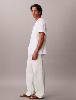 Calvin Klein Lässiges Emblem-Badge-T-Shirt^Herren T-shirts