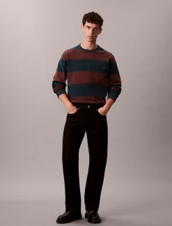 Calvin Klein Lässiges, gestreiftes T-Shirt aus Baumwolle^Herren T-shirts