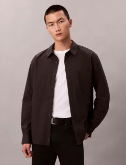 Calvin Klein Lässiges Hemd aus Baumwoll-Nylon^Herren Hemden & Poloshirts