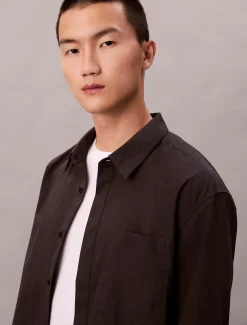 Calvin Klein Lässiges Hemd aus Baumwoll-Nylon^Herren Hemden & Poloshirts