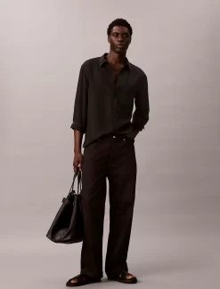 Calvin Klein Lässiges Hemd aus weichem Modal^Herren Hemden & Poloshirts