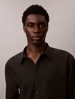 Calvin Klein Lässiges Hemd aus weichem Modal^Herren Hemden & Poloshirts