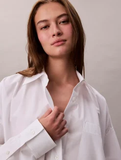 Calvin Klein Lässiges Hemdkleid aus Baumwolle^Damen Kleider & Röcke