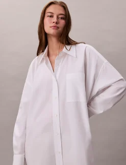 Calvin Klein Lässiges Hemdkleid aus Baumwolle^Damen Kleider & Röcke