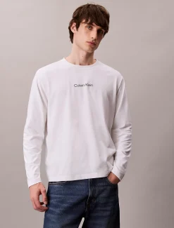 Calvin Klein Lässiges Langarmshirt^Herren T-shirts