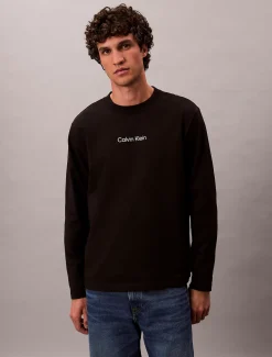 Calvin Klein Lässiges Langarmshirt^Herren T-shirts