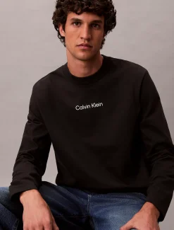 Calvin Klein Lässiges Langarmshirt^Herren T-shirts