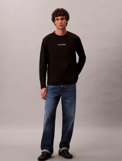 Calvin Klein Lässiges Langarmshirt^Herren T-shirts