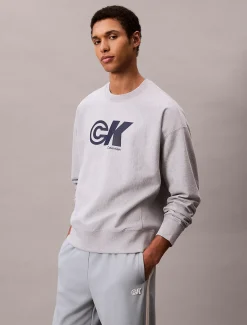 Calvin Klein Lässiges Logo-Sweatshirt mit Grafik^Herren Hoodies & Sweatshirts