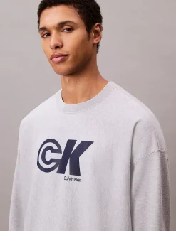 Calvin Klein Lässiges Logo-Sweatshirt mit Grafik^Herren Hoodies & Sweatshirts