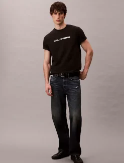 Calvin Klein Lässiges Logo-T-Shirt mit auffälliger Grafik^Herren T-shirts