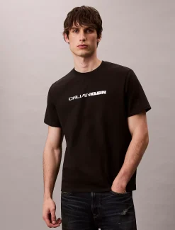 Calvin Klein Lässiges Logo-T-Shirt mit auffälliger Grafik^Herren T-shirts
