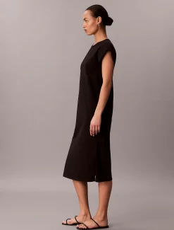 Calvin Klein Lässiges Midikleid aus Baumwoll-Jersey^Damen Kleider & Röcke
