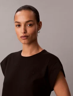 Calvin Klein Lässiges Midikleid aus Baumwoll-Jersey^Damen Kleider & Röcke