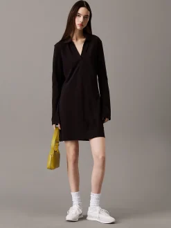 Calvin Klein Lässiges Poloshirt aus Baumwoll-Piqué^Damen Kleider & Röcke